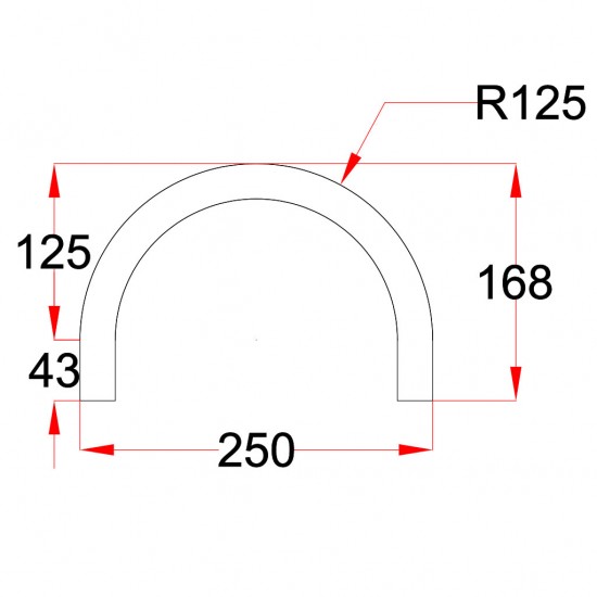 Tirkapsan Curve Product Code 131 Tirkapsan Curve Product Code 131
