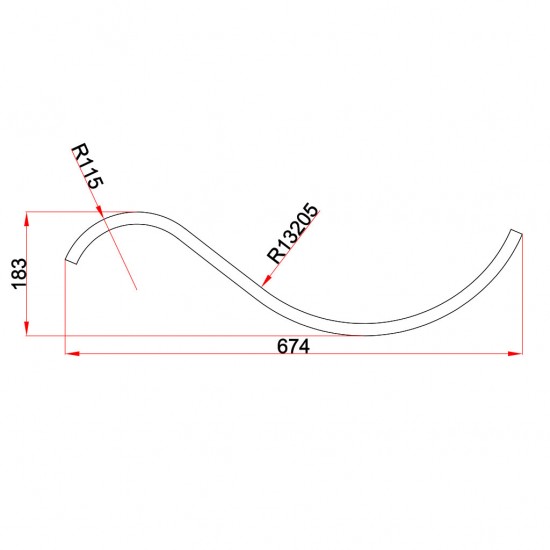 Tirkapsan Curve Product Code 229 Tirkapsan Curve Product Code 229